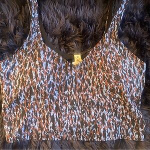 Lululemon align tank top leopard camo blue Nile multi Size 12